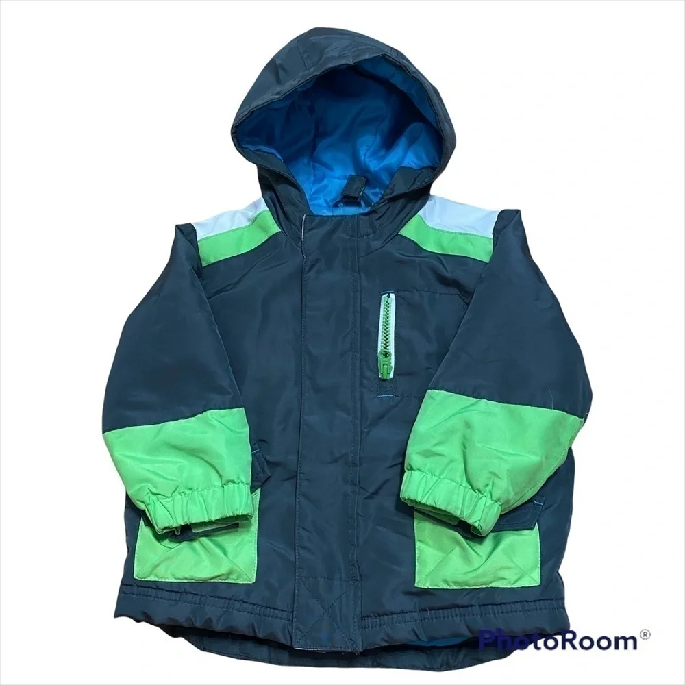 Old Navy Winter Coat Jacket Green Blue 2T Boys